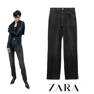 ZARA | Black | ZW THE STRAIGHT FULL LENGTH JEANS